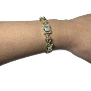 Elegant Gold and Silver Bracelet